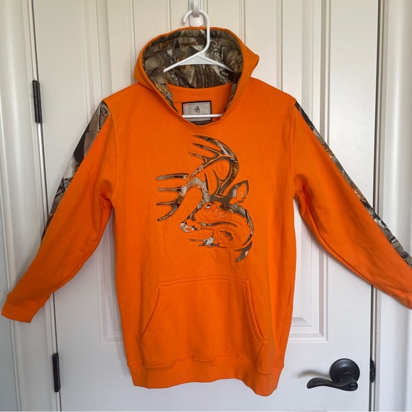 🦌NWT❗️LEGENDARY WHITETAILS BIG KIDS CAMO OUTFITTER HOODIE SIZE LG 14/16 - Picture 1 of 5